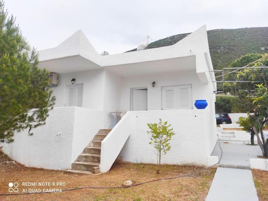 White Villa In Olive Trees And Seaview To Panagia Almiropótamos Dış mekan fotoğraf