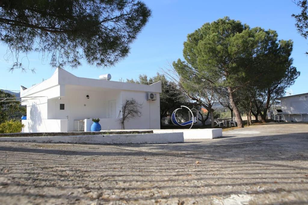 White Villa In Olive Trees And Seaview To Panagia Almiropótamos Dış mekan fotoğraf