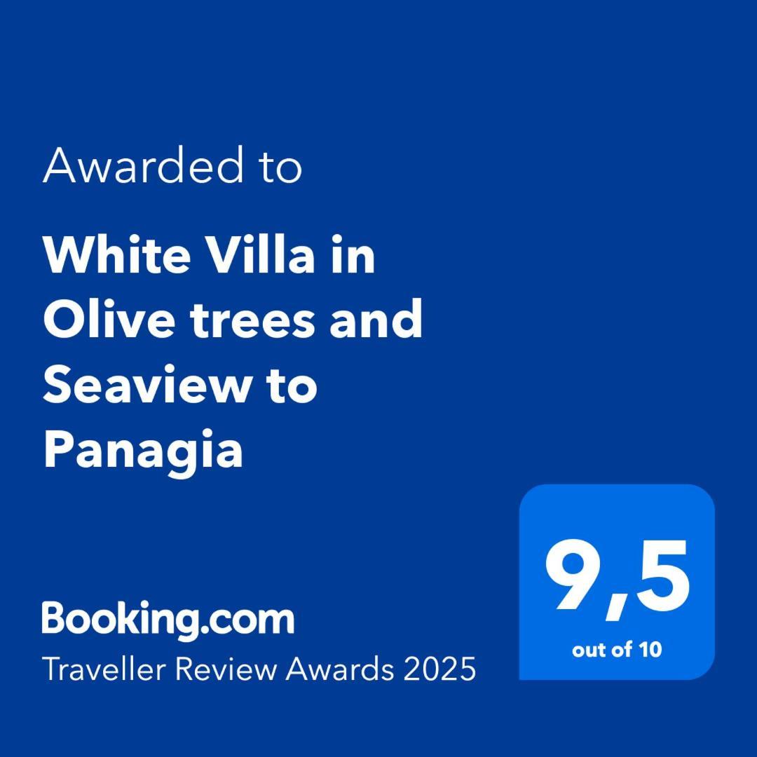 White Villa In Olive Trees And Seaview To Panagia Almiropótamos Dış mekan fotoğraf